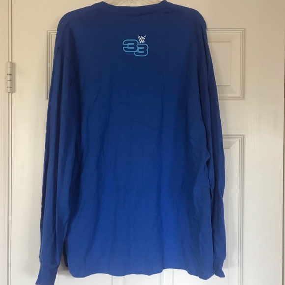 Wrestlemania 33 Orlando, Florida Blue Long Sleeve Shirt, Size XL - Picture 4 of 4